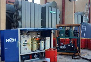 Sino-NSH Vacuum Transformer Oil Purifier Onsite Operation at Siemens